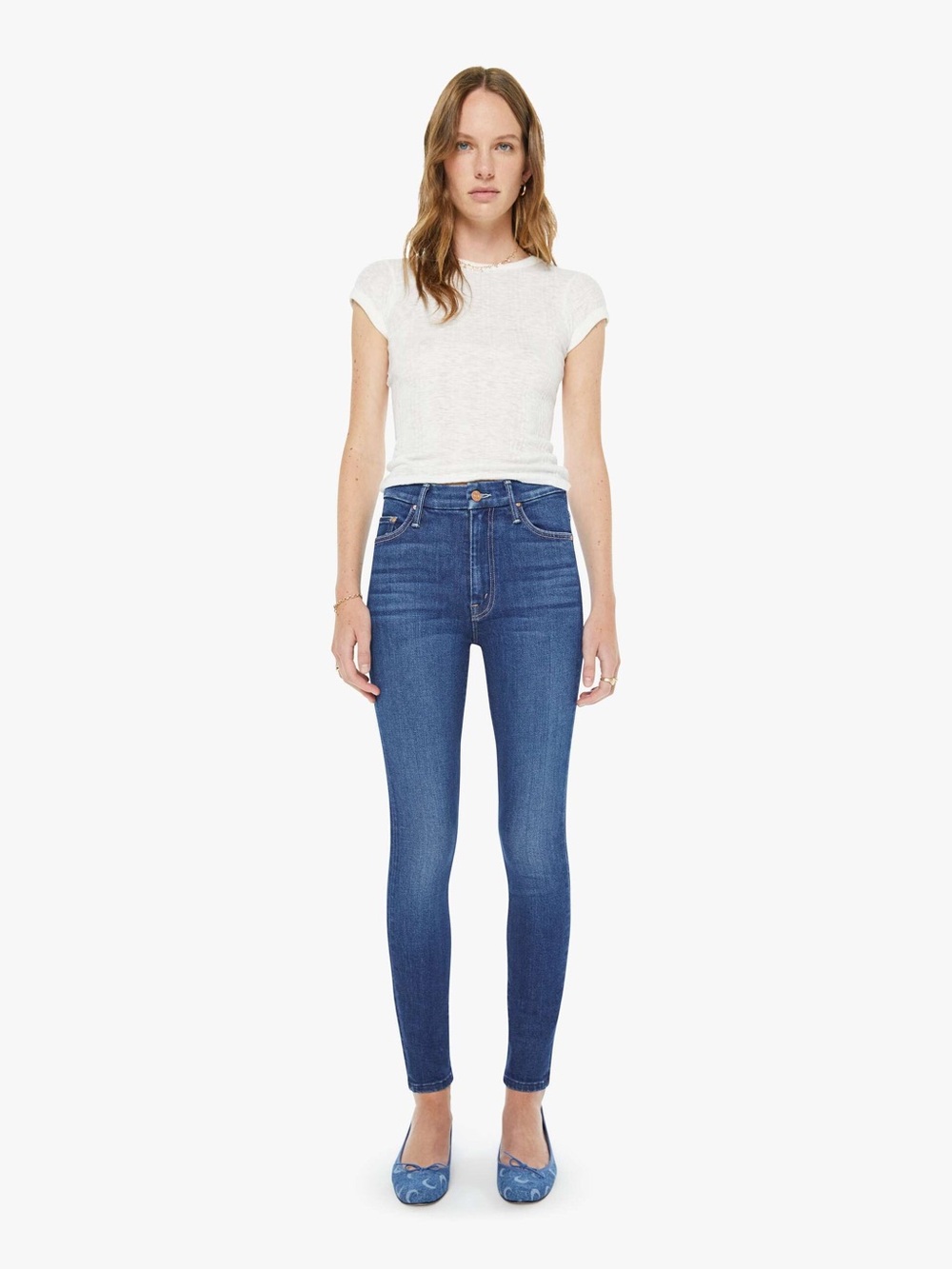 Mother high waisted Looker skinny jeans